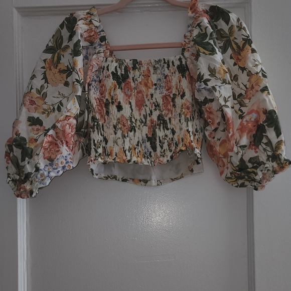 FAITHFULL THE BRAND Pietra Top in Teatro Floral Print Sz L - Picture 3 of 6